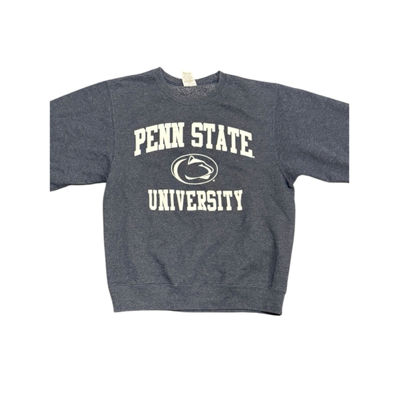 Jerzees Unisex Penn State University Heather Navy/White Crewneck Sweatshirt Sz S - Picture 4 of 8